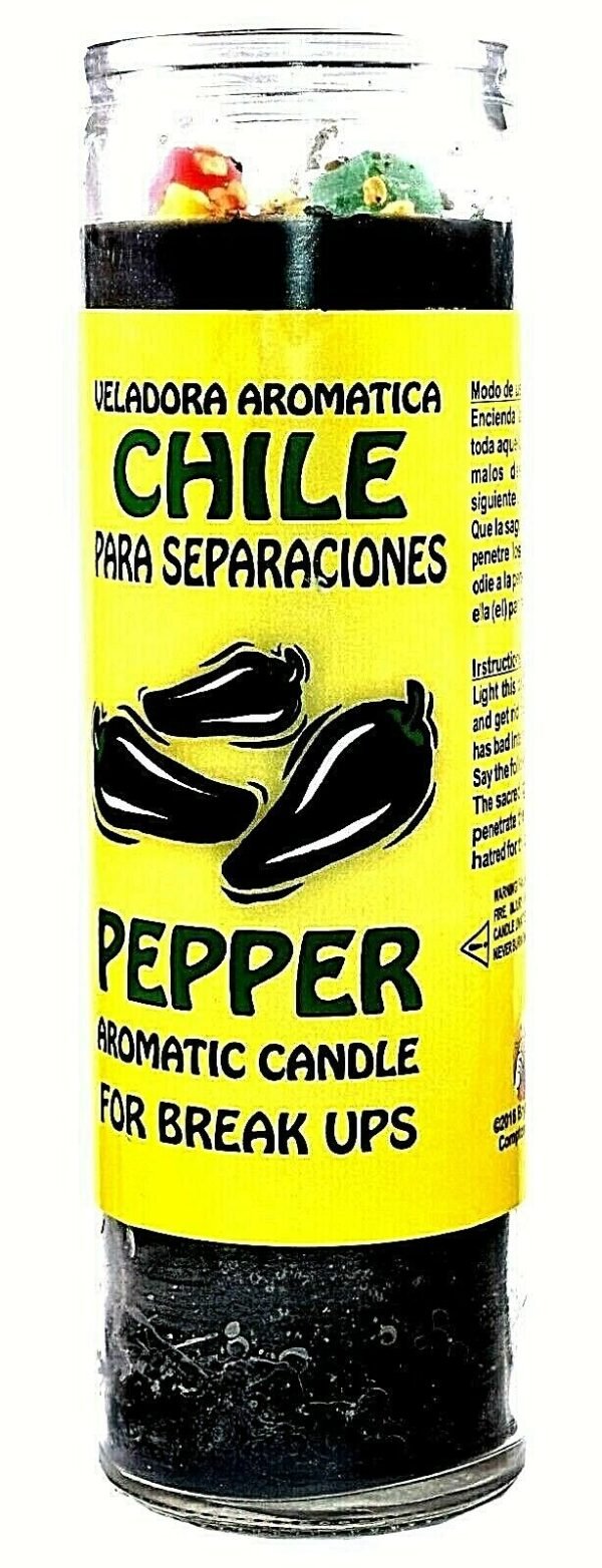 CANDLE COCKTAIL VELADORA CHILE PEPPER BLACK/ NEGRO AROMATICA