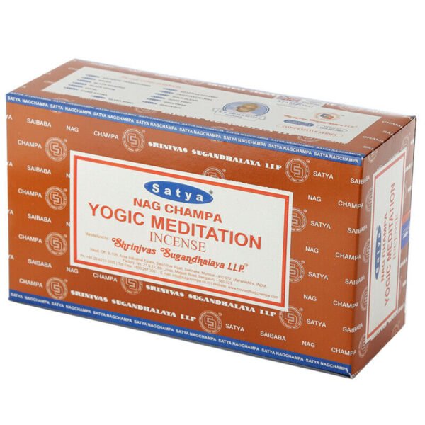 Home Fragrance~Nag Champa Satya Yogic Meditation Incense Sticks X 12 Packs