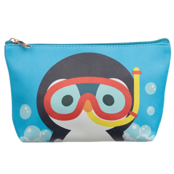Collectable Design~Medium PVC Make Up Toiletry Wash Bag - Cutiemals Penguin