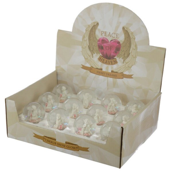 Collectable design~Collectable Peace of Heaven Cherub - Sweet Dreams Snow Globe Shaker Ornament