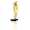 Home Decor~Decorative Gold Standing Bast Egyptian Figurine Sistrum Ornament