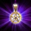 Magic Talisman~Amulet Pentacle Pentagram Star Amethyst Star Power - Wiccan magic