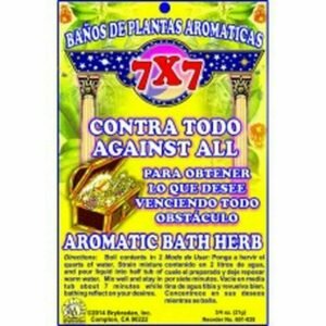 【Bath Herb】Spiritual Aromatic Bath Herb 7X7 AGAINST ALL CONTRA TODO Bano de Hierbas 1oz