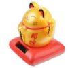 Home Decor~Cute Waving Solar Cat Design Maneki Neko Lucky Design Pal Yellow Cat