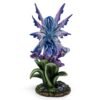 Fairy Collection~Purple Fairy Sitting On Flower Figurine Statue 10"H Resin New!