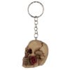 Collectable design~Skulls & Roses Skull Keyring Gothic