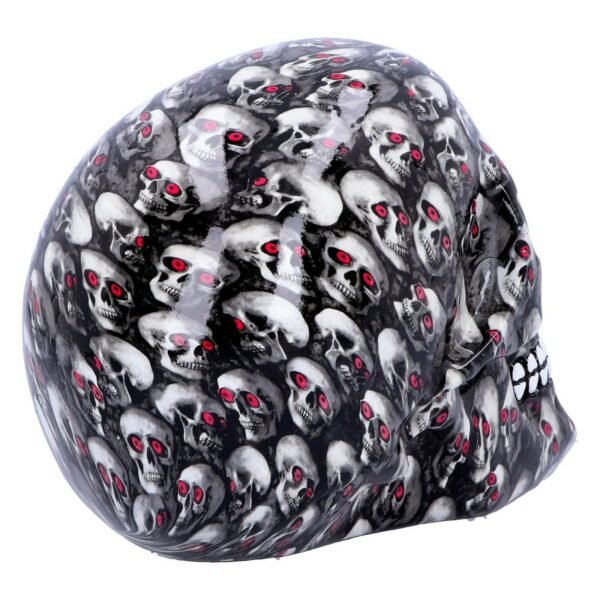 Magicun Giftware~Nemesis Gothic Romantik Rose Leopard Bloodshot Ösen Druck Totenkopf Figur Deko