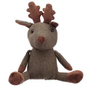 Home Decor~Fun Christmas Reindeer Door Stop - A Strong And Durable 100% Polyester Door Stop