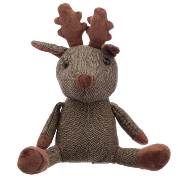 Home Decor~Fun Christmas Reindeer Door Stop - A Strong And Durable 100% Polyester Door Stop