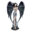 Fairy Collection~Gothic Dark Angel Fairy With Feather Wings Figurine Statue 13" High Resin New