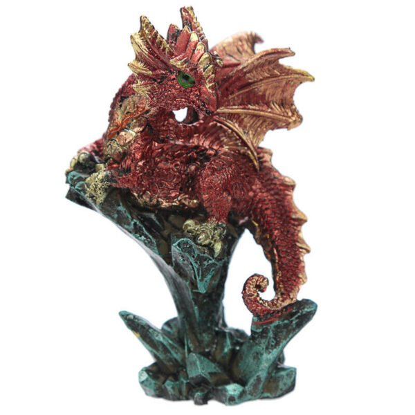 Home Decor~Rock Crystal Enchanted Nightmare Dragon Figurine