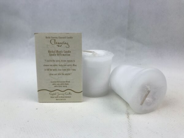 Magic Candle~Cleansing Crystal Journey Reiki Charged Herbal Votive Candle One Candle