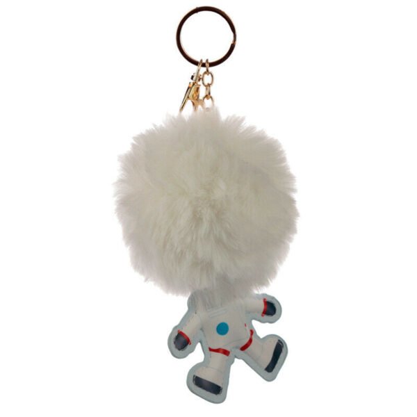 Collectable design~Fun Collectable Pom Pom Keyring - Space Cadet Astronaut