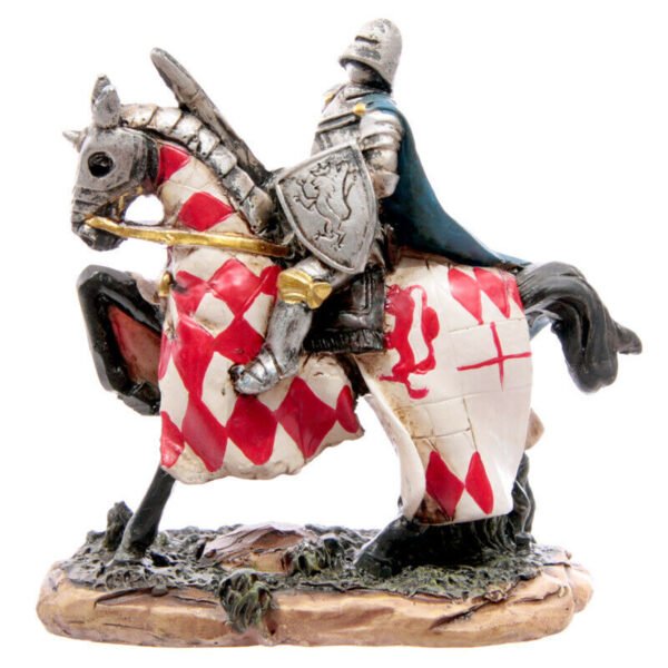 Home Decor~Battle Ready Novelty Knight Riding Horse Figurine Collectable