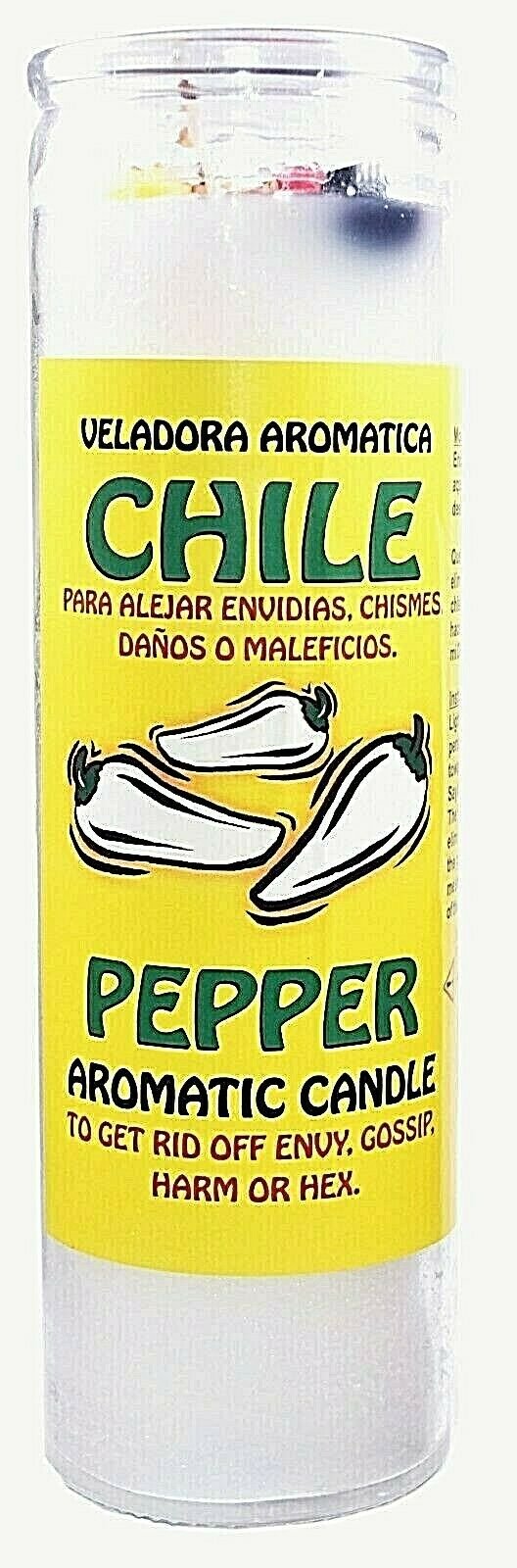 CANDLE COCKTAIL VELADORA CHILE PEPPER WHITE/ BLANCO AROMATICA