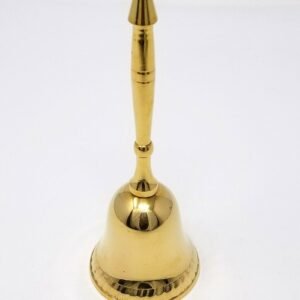 Wicca & Paganism~Solid Brass Hand Bell Design 6 1/2" Home Altar Yoga Meditation Altar Temple