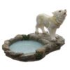 Home Decor~Forest Protector - Protector of the North Wolf Tea Light Candle Holder