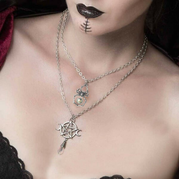 ALCHEMY GOTHIC - GLISTERCREEP - PENDANT GOTH SPIDER ROCK METAL NEW