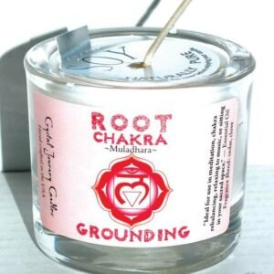 Magic Candle~Grounding Root Chakra Muladhara Soy & Essential Oils Small 2" Votive Candle