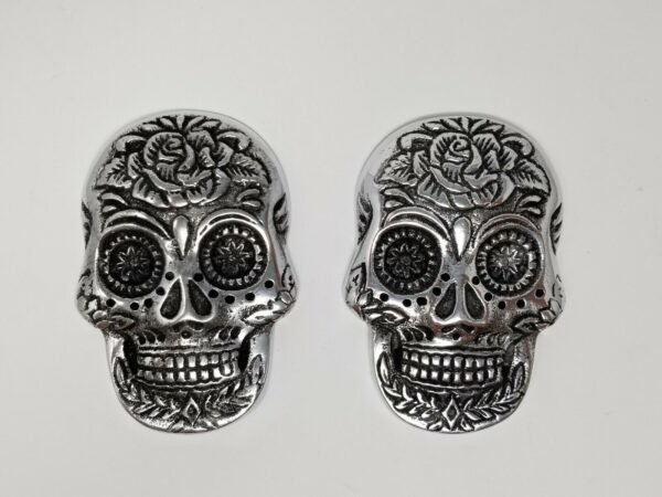 Home Fragrances ~Day of the Dead  Skull Design Stick Cone Incense Burner Ash Catcher 4" 2 pcs