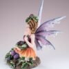 Fairy Collection~Purple & Orange Fairy With Berries Figurine 5.5" High Detailed Resin New In Box!