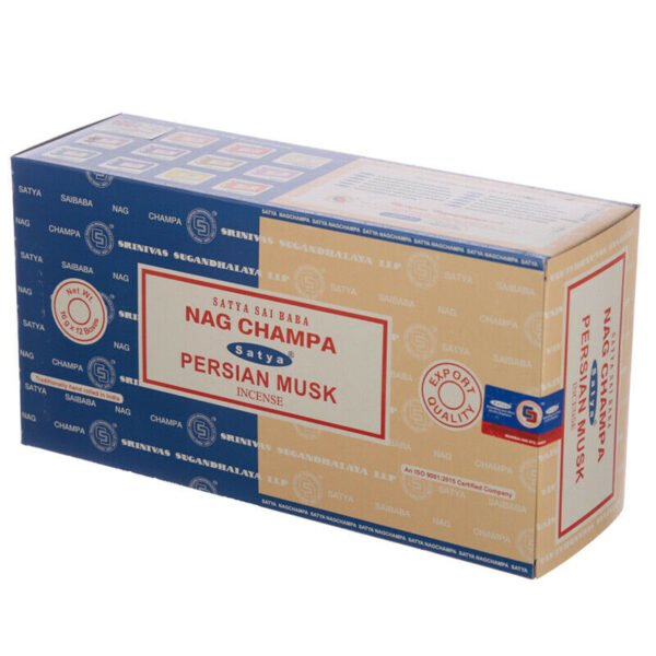 Home Fragrance~SATYA Sai BaBa Nag Champa & Persian Musk Incense Sticks 12 x 14 sticks