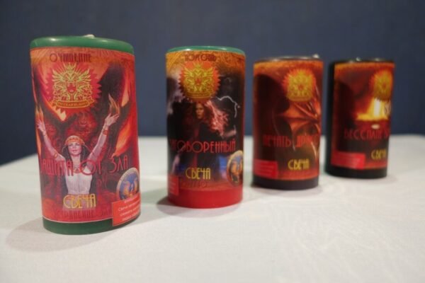 MagicunTarot Cloth~Set of Candles Magic Wicca - Magic Protection