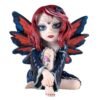 Fairy Collection~Cosplay Kids D.O.D. Gothic Fairy With Tattoos and Skull In Hair 4" Polystone New