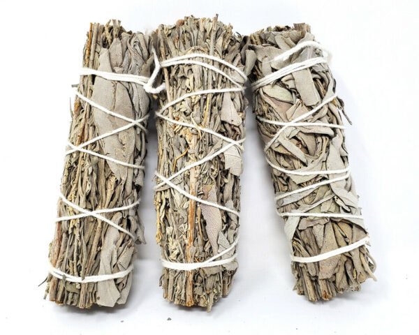 Palo Santo & Sage~White Sage & Blue Sage Smudge Stick 3-4" Smudge Stick. (3 PACK)