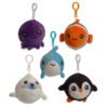 Collectable design~Cutiemals Sealife animals squishy cuddlies cute Keyring Sea life