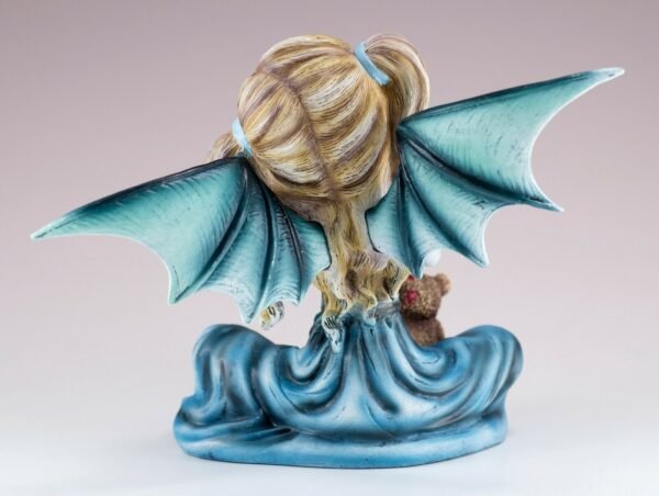 Fairy Collection~Little Vampiress With Teddy Bear Vampire Fairy Figurine 7.5" Wide New In Box