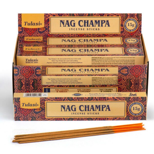 Home Fragrance-Nag Champa Tulasi Incense Sticks x 12 Packs