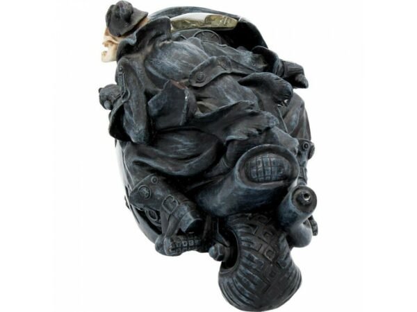 Magicun Giftware~Skeleton on Motorbike Dragon Hell Rider Biker Ornament Figurine