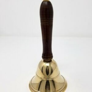 Wicca & Paganism~NEW Brass Bell with Wooden Handle (8'' Tall) pagan Witchcraft Altar Supply