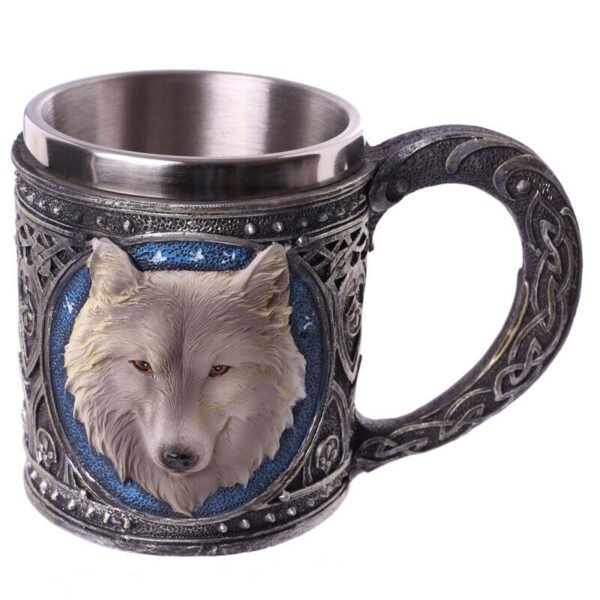 Home Decor~Gothic Famtasy WOLF TANKARD Decorative Collectable Medieval Ornament STEIN Mug