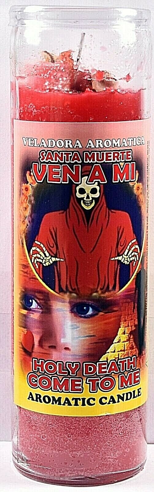 CANDLE COCKTAIL AROMATIC VELA HOLY DEATH COME TO ME- SANTA MUERTE VEN A MI