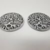 Home Fragrances ~Tree of Life Design 4-3/4" Stick Cone Incense Burner Ash Catcher Hot Plate 2 pcs