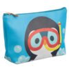 Collectable Design~Medium PVC Make Up Toiletry Wash Bag - Cutiemals Penguin