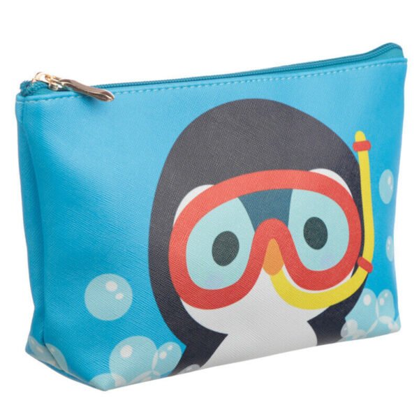 Collectable Design~Medium PVC Make Up Toiletry Wash Bag - Cutiemals Penguin