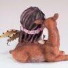 Fairy Collection~Orange Forest Fairy Little Girl With Deer Figurine 4.75" Long New In Box