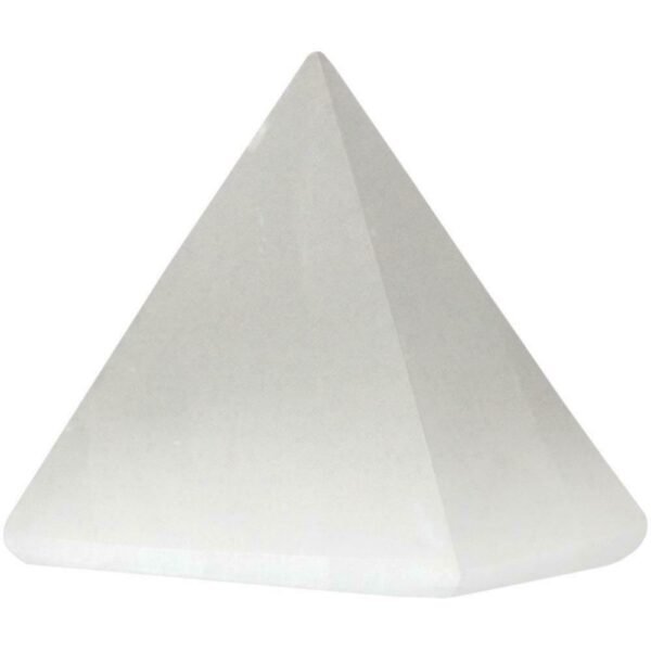Witchcraft~One (1) Selenite Crystal Pyramid Polished Stone 1"