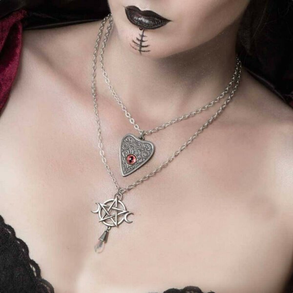 Alchemy Gothic Pewter - GODDESS - Crystal Wiccan Pendant Necklace