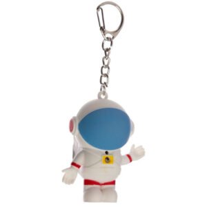 Collectable design~Space Cadet Retro Light and Sound LED Keyring Party Bag Filler Gift