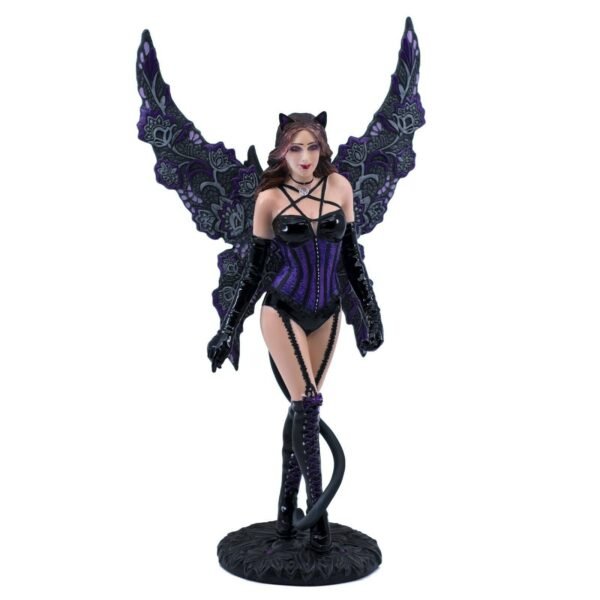 Fairy Collection~Felina Black Cat Fairy Figurine 10" High Polystone Statue New In Box!