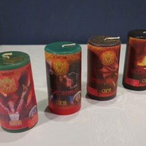 MagicunTarot Cloth~Set of Candles Magic Wicca - Magic Protection