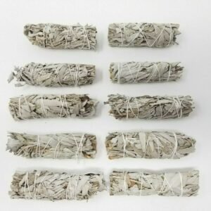 Palo Santo & Sage~Lot 50 White Sage Smudge Stick Wands 4" - 5" House Cleansing Negativity Removal