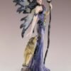 Fairy Collection~Purple Fairy With Wolf and Orb on Stick Figurine Statue 9.5" High Resin New