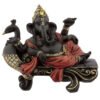 Home Decor~Decorative Ganesh Figurines Peacock Bench Statue Ornament Gift Hindu God Statue