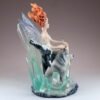 Fairy Collection~Crystal Fairy With Wolf Figurine Statue 9.5" High New In Box!