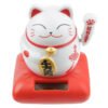 Home Decor~Cute Waving Solar Cat Design Maneki Neko Lucky Design Pal White Cat